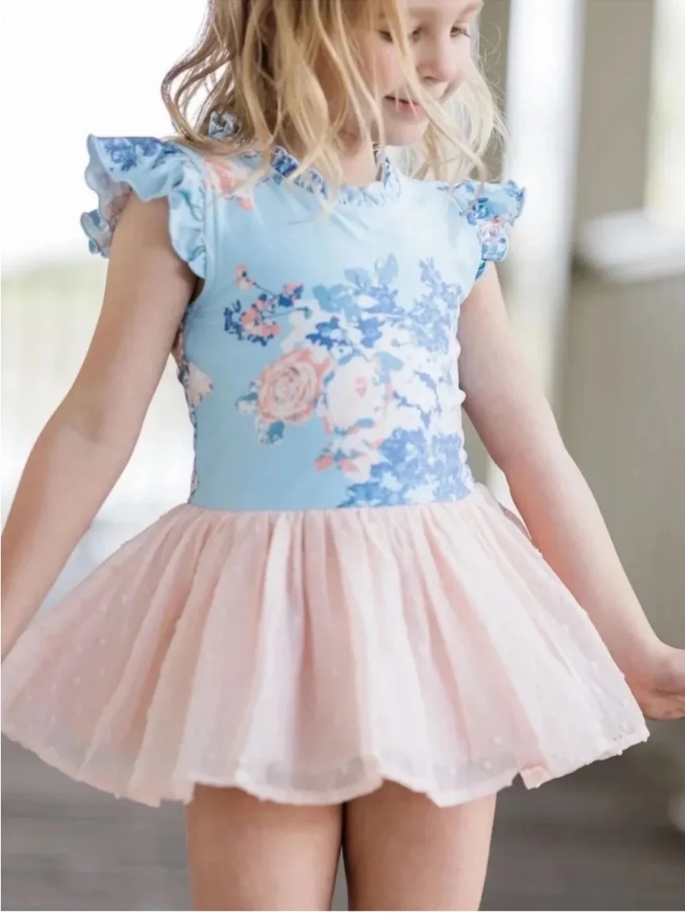 Cheeky Plum Farrah Leotard in Blue Moon